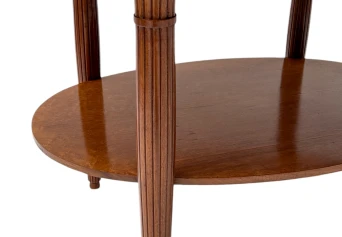 French Art Deco Walnut Center Table, 1930s